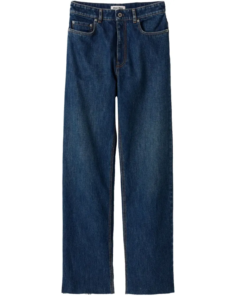 Miu Miu Klassische Jeans - Blau Blau