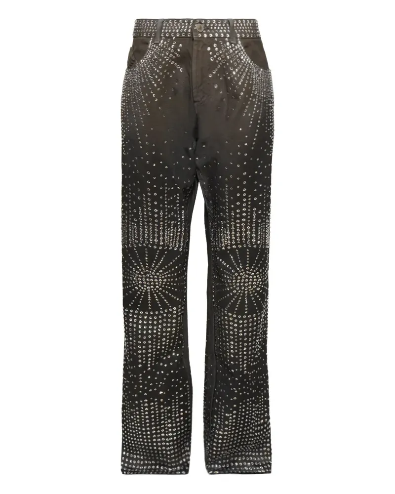 ATTICO Verzierte Hose mit weitem Bein - Grau Grau