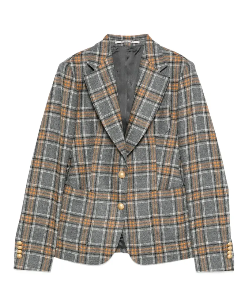 Tagliatore plaid button jacket - Grau Grau