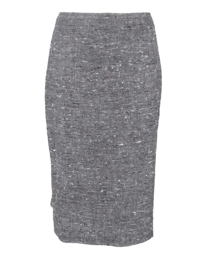 Max Mara tweed midi skirt - Grau Grau