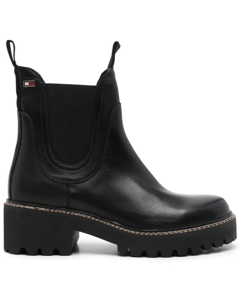 Tommy Hilfiger Klassische Chelsea-Boots Schwarz