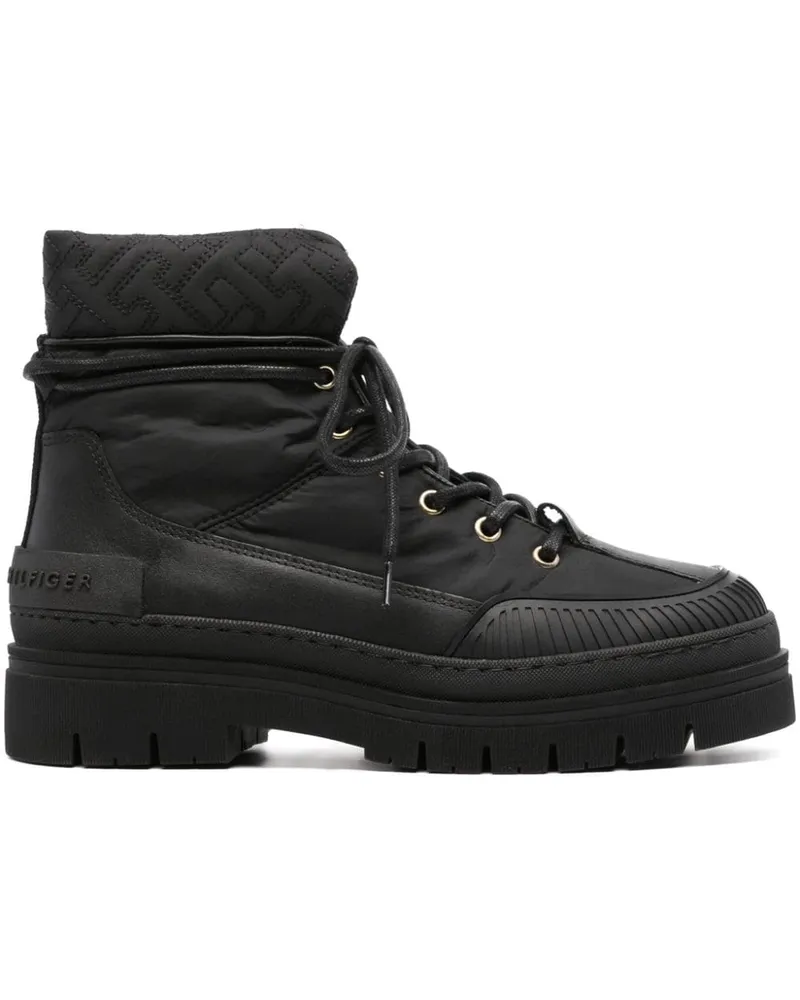 Tommy Hilfiger Gesteppte Stiefeletten - Schwarz Schwarz
