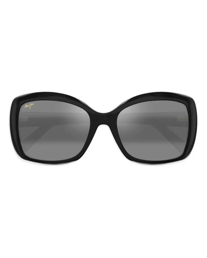 Maui Jim Geometrische Sonnenbrille - Schwarz Schwarz