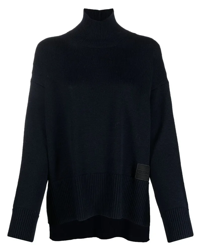 Dondup Gestrickter Rollkragenpullover - Blau Blau