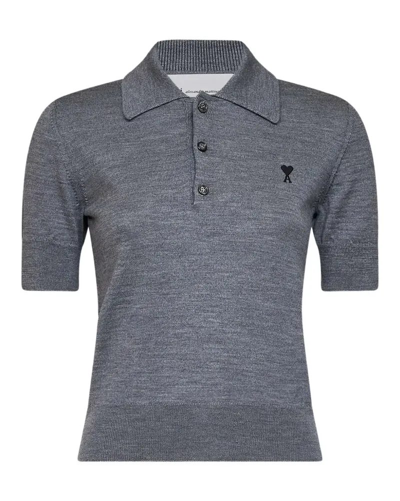 AMI Paris Ami de Cœur polo shirt - Grau Grau