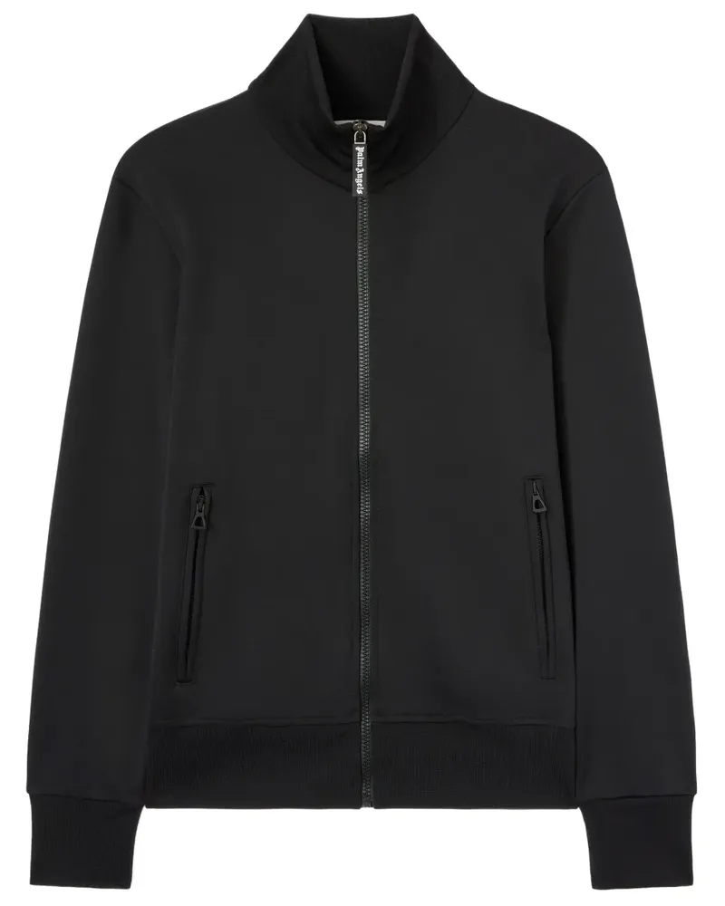 Palm Angels Sportjacke mit Logo-Print - Schwarz Schwarz