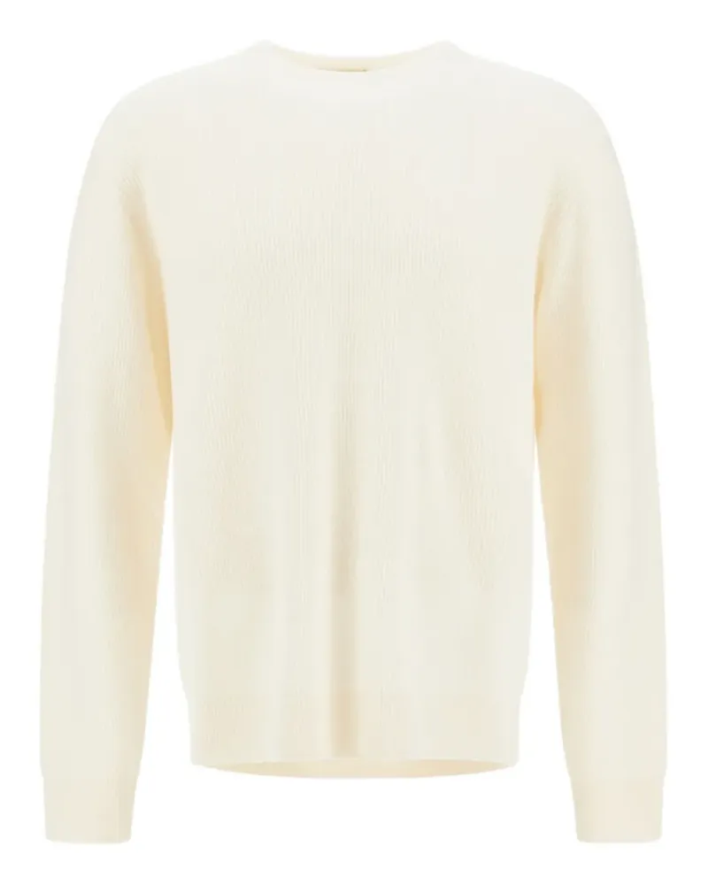 Herno Gerippter Strickpullover - Weiß Weiß
