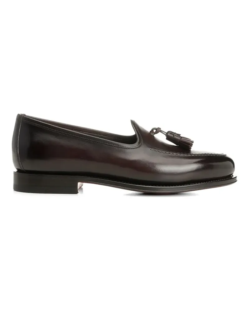 Santoni Andrew leather loafers - Braun Braun