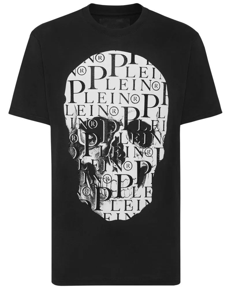 Philipp Plein Stones Skull T-Shirt - Schwarz Schwarz