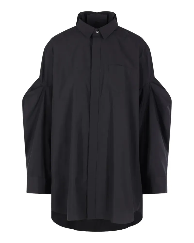 Sacai Langärmeliges Hemd - Schwarz Schwarz