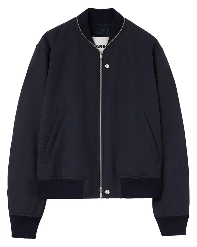 Jil Sander Bomberjacke mit Reißverschluss - Blau Blau