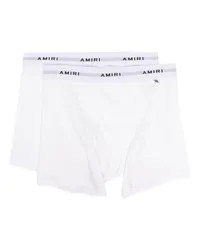 Amiri 2er-Pack Boxershorts mit Logo-Bund Weiß