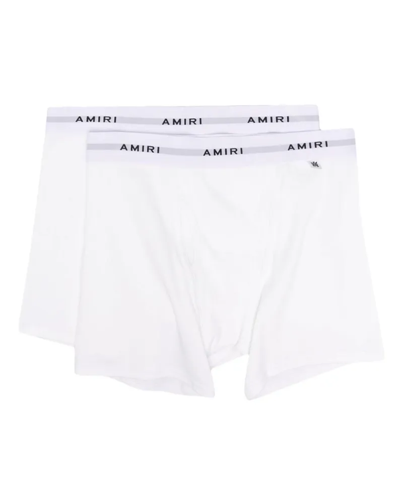 Amiri 2er-Pack Boxershorts mit Logo-Bund - Weiß Weiß