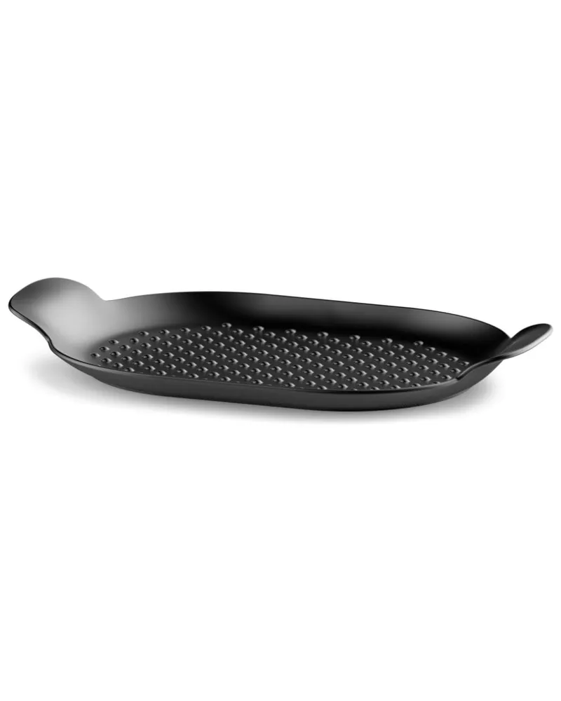 Alessi Edo Grillpfanne mit matter Oberfläche - Schwarz Schwarz