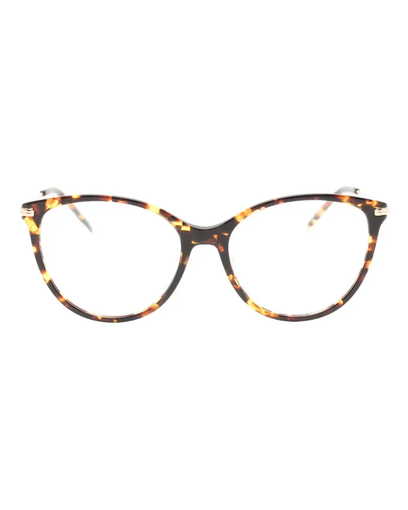 HUGO BOSS Cat-Eye-Brille in Schildpattoptik - Braun Braun