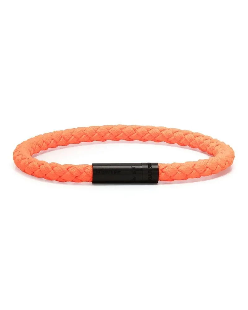 Le Gramme Geflochtenes 5G Armband Orange