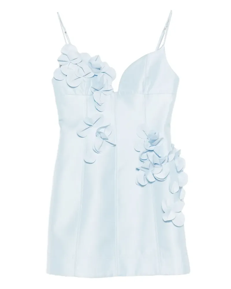Acler Bilston Minikleid mit Blumenverzierung - Blau Blau