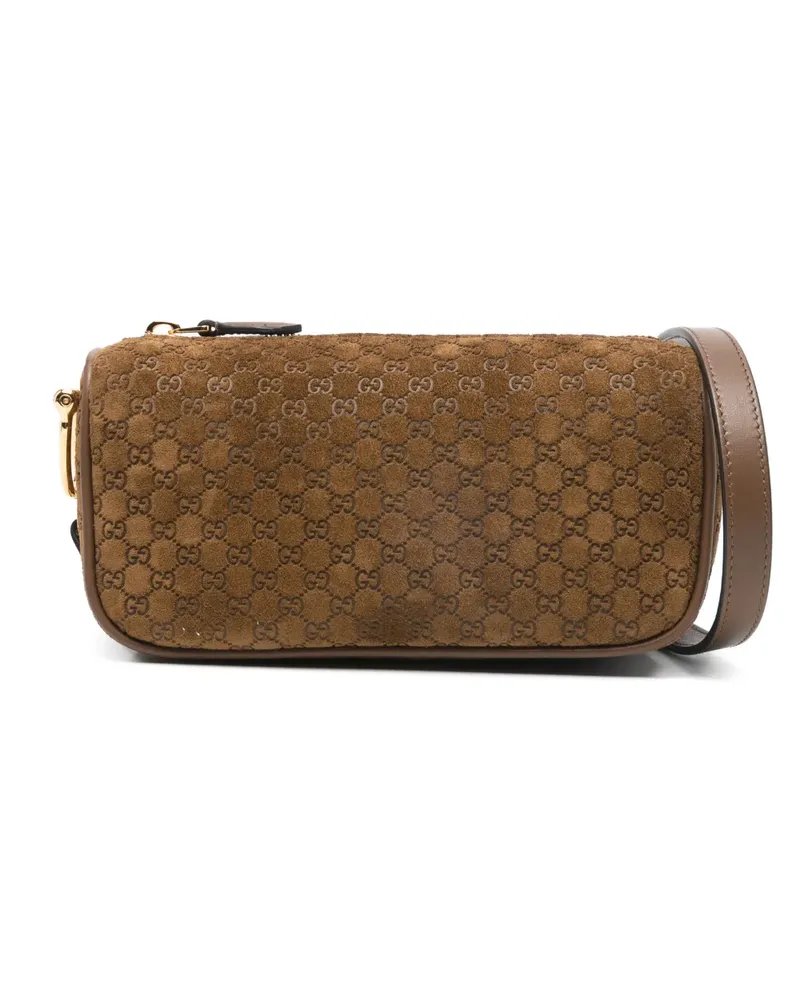 Gucci mini GG-logo cross body bag - Braun Braun