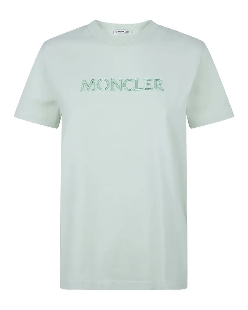Moncler logo-embroidered T-shirt - Grün Grün