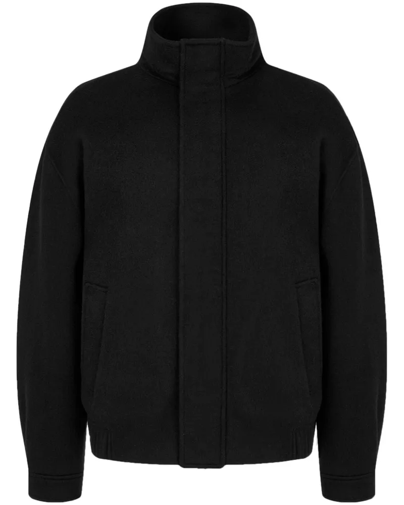 STUDIO TOMBOY Bomberjacke mit Stehkragen - Schwarz Schwarz