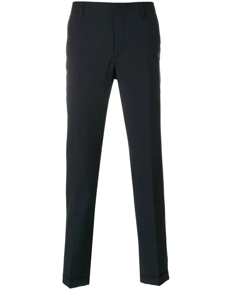 Prada Pullover in Colour-Block-Optik - Blau Blau