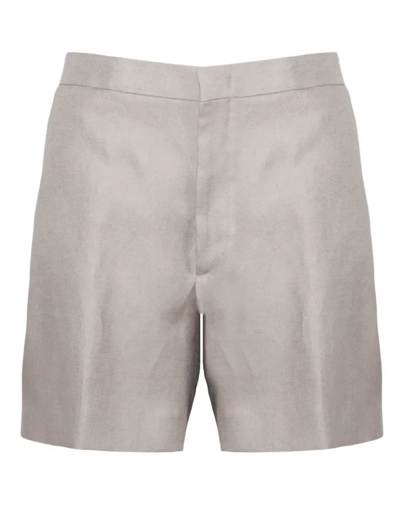 Tagliatore high-waisted tailored shorts - Nude Nude