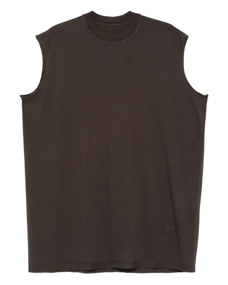 DRKSHDW by Rick Owens Ärmelloses T-Shirt mit ungesäumten Kanten - Braun Braun