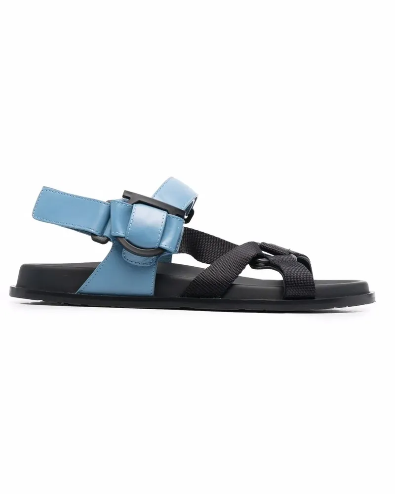 Ferragamo Sandalen mit Kontrastriemen - Blau Blau