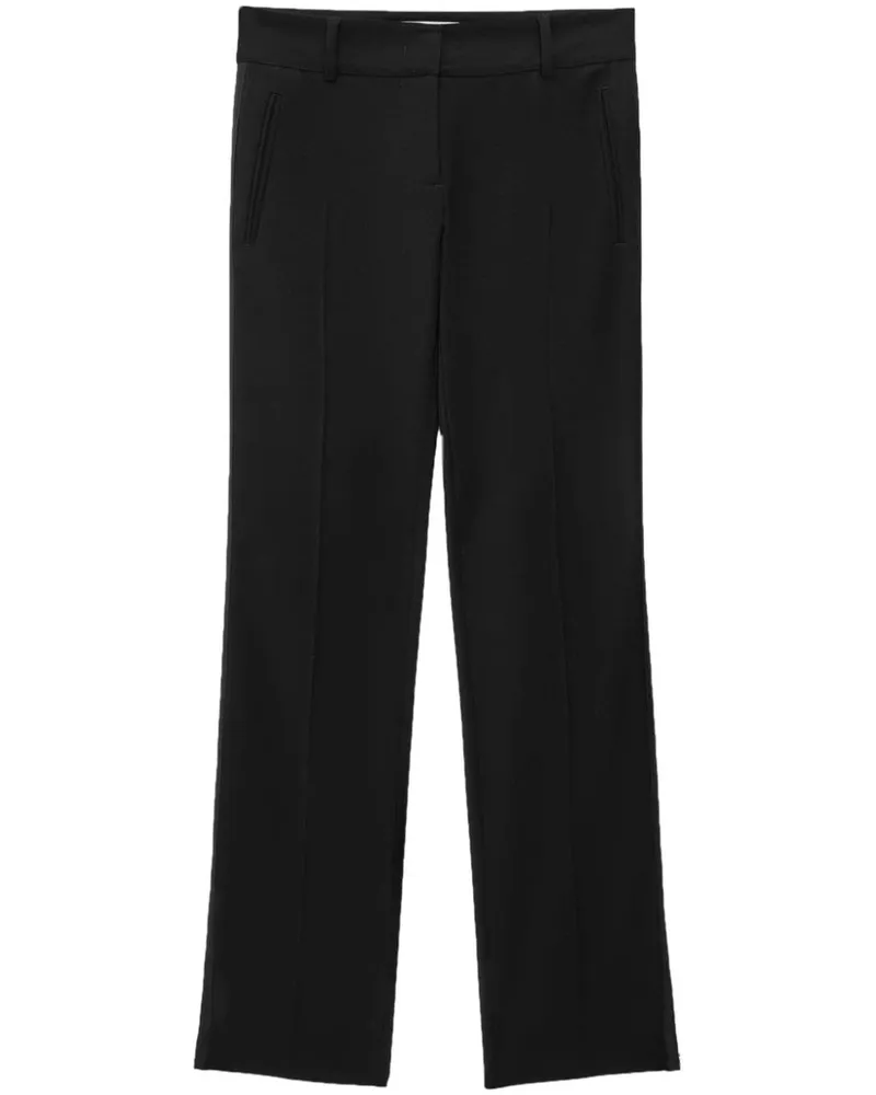 MSGM Gerade Hose mit Reißverschluss - Schwarz Schwarz