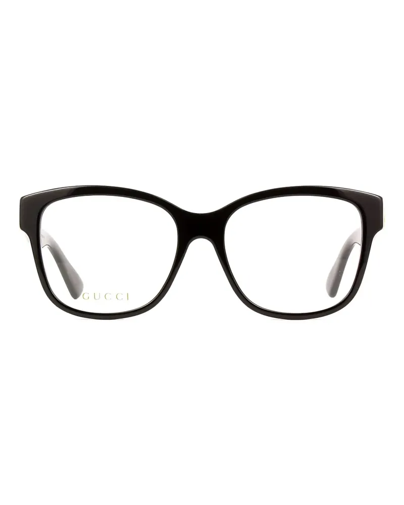 Gucci Brille mit rechteckigem Gestell - Schwarz Schwarz
