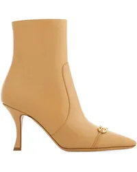 Ferragamo Stiefeletten mit Gancini-Schnalle 95mm Nude