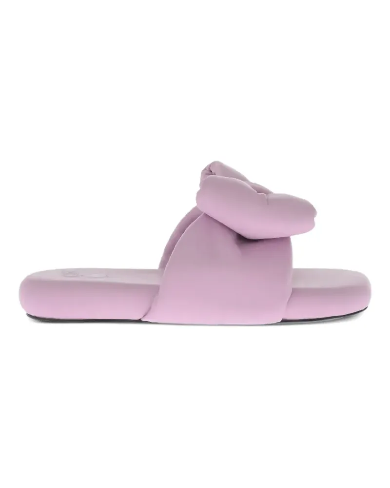 OFF-WHITE bow padded slides - Violett Violett