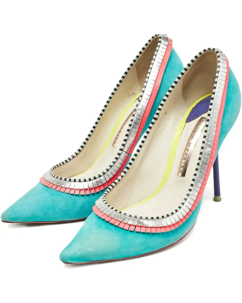 Sophia Webster Pumps mit Borten 105mm - Blau Blau