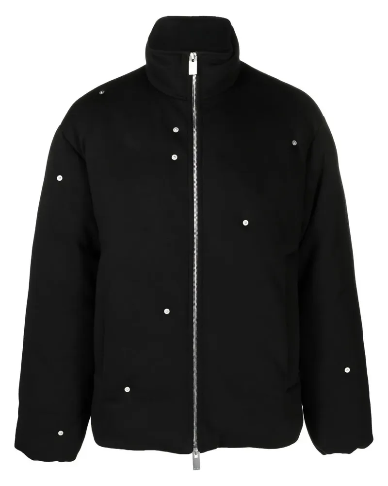 1017 ALYX 9SM Gefütterte Jacke mit Nieten - Schwarz Schwarz
