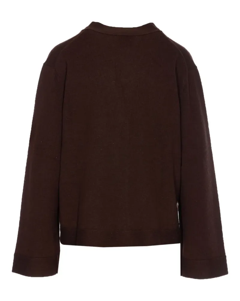 ALLUDE Geknöpfter Cardigan - Braun Braun