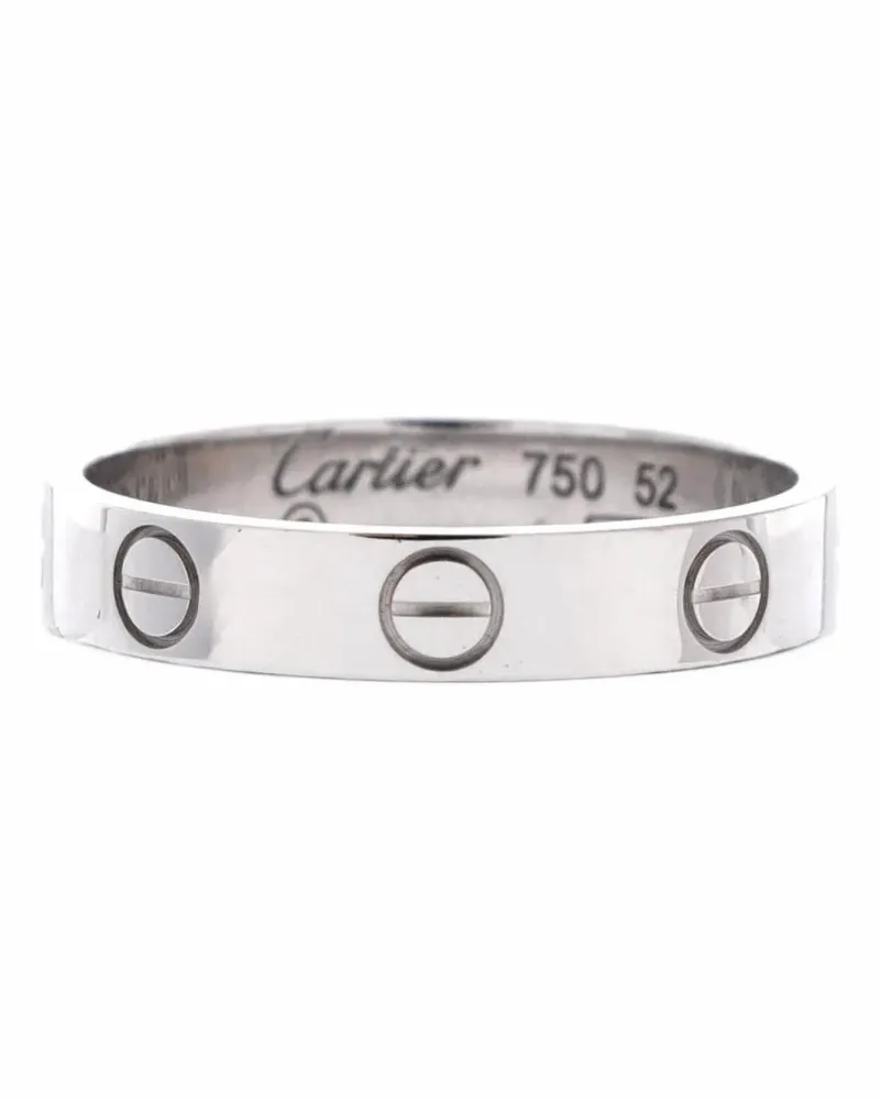 Cartier 18kt Love Weißgold-Ehering - Silber Silber