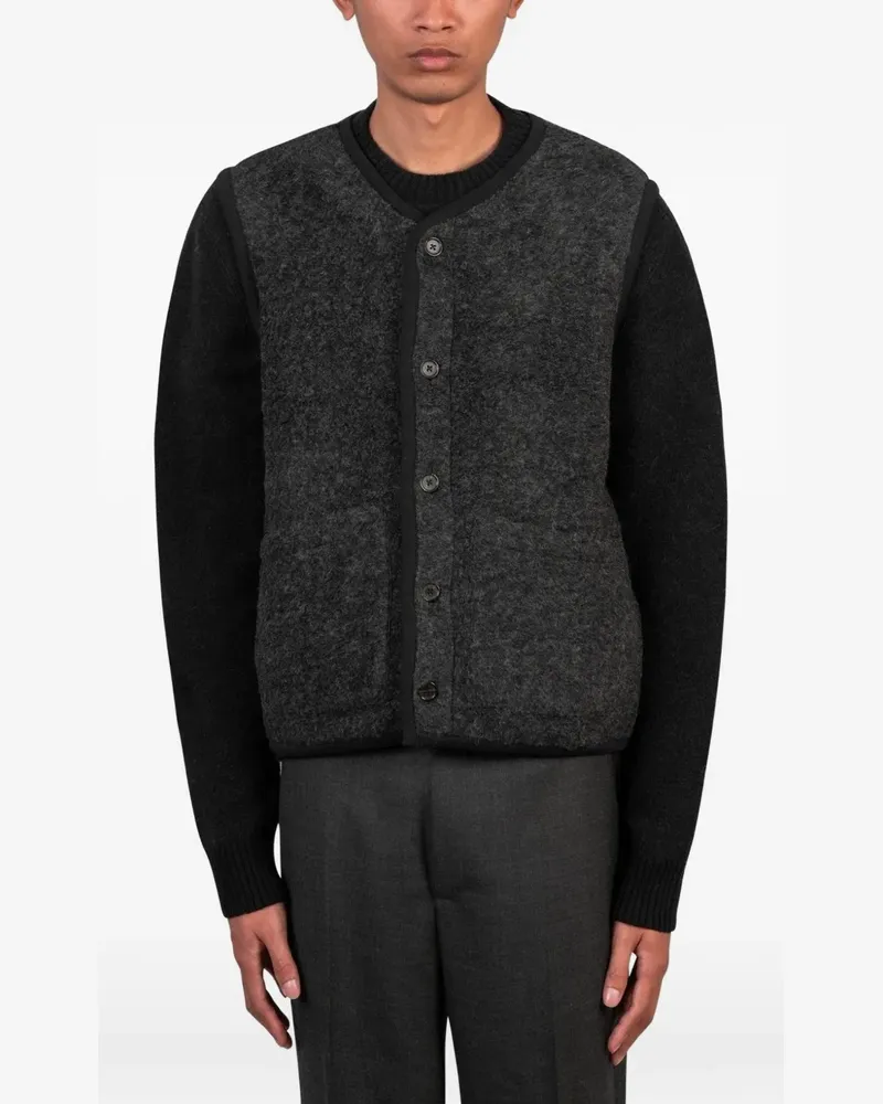 Universal Works Lancaster fleece gilet - Grau Grau