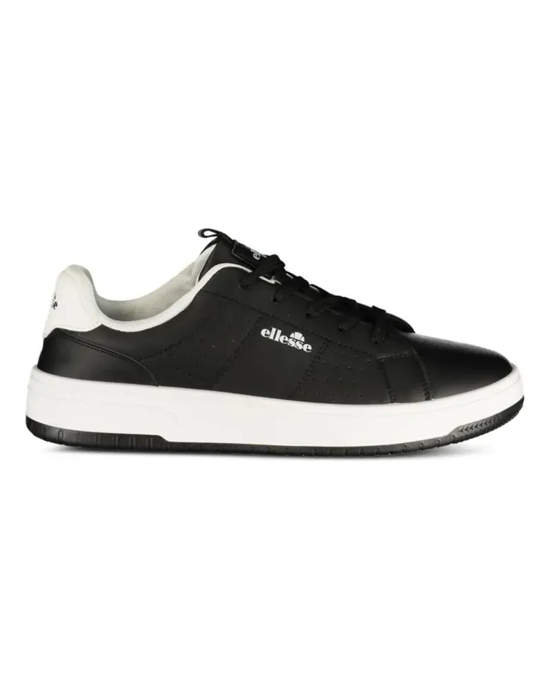 Ellesse Perforierte Sneakers mit Logo - Schwarz Schwarz