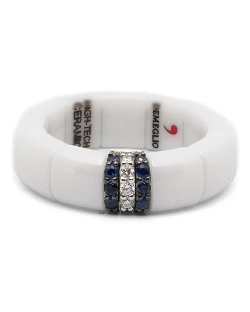 Roberto Demeglio Pura Ring mit Saphir und Diamanten - Weiß Weiß