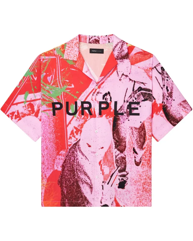 PURPLE BRAND Heist Hemd - Rosa Rosa