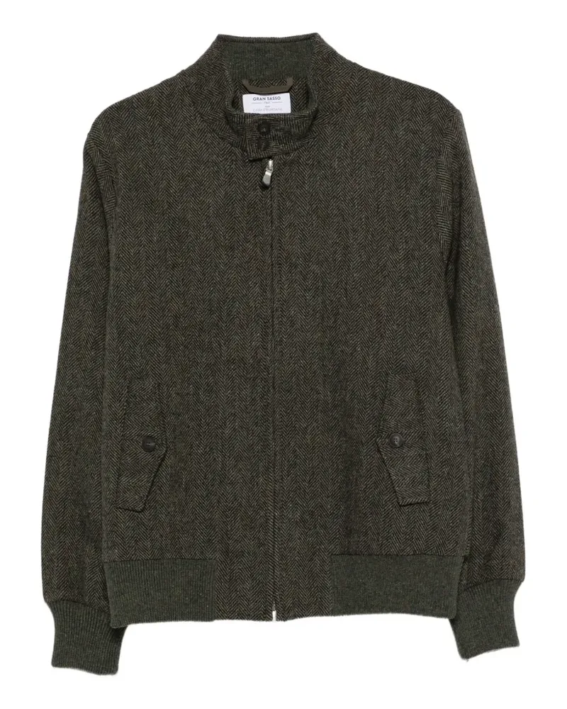 Gran Sasso herringbone-pattern virgin wool jacket - Grün Grün