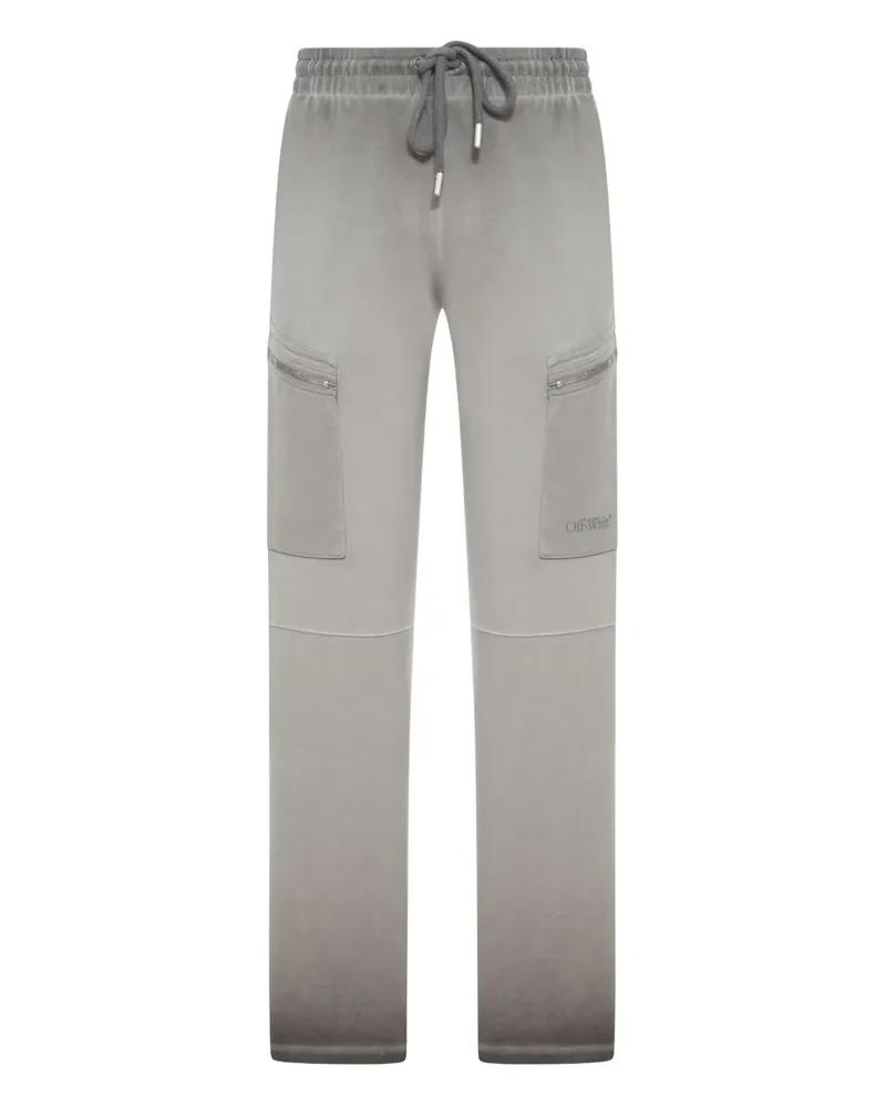 OFF-WHITE Hose mit diagonalen Streifen - Grau Grau