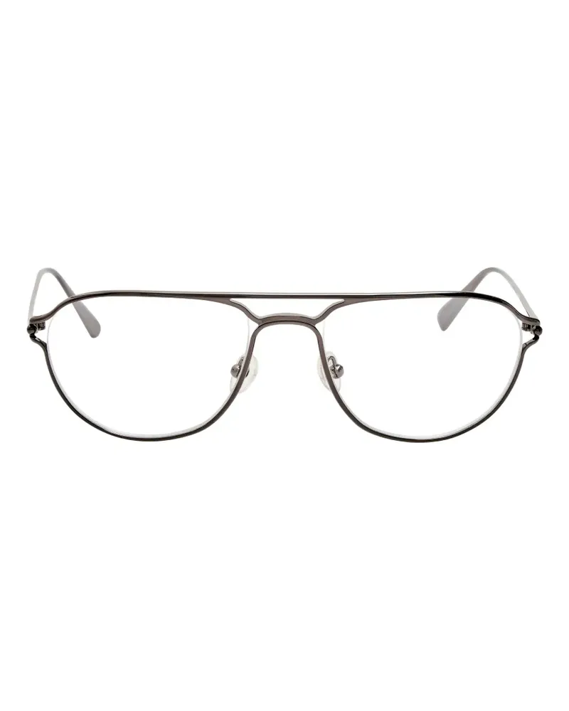Jacquemus double-bridge pilot-frame glasses - Grau Grau