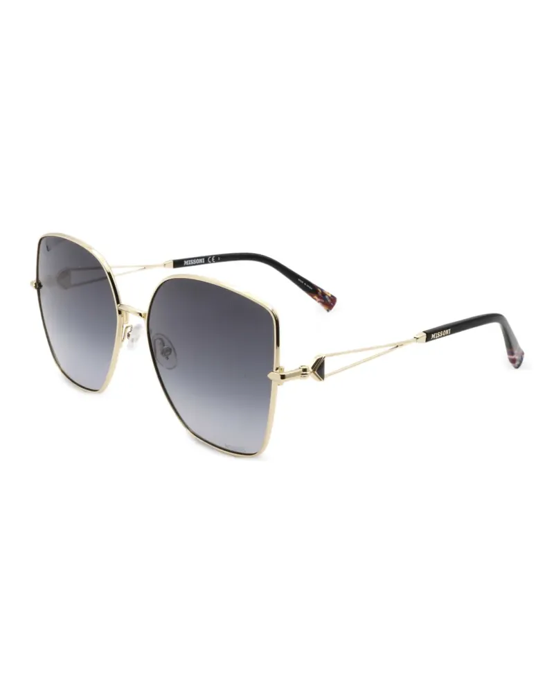 Missoni Sonnenbrille mit geometrischem Gestell - Gold Gold