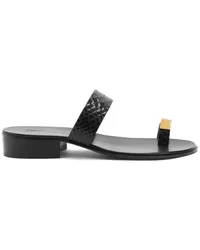 Giuseppe Zanotti Bardack Sandalen mit Schlangen-Optik Schwarz