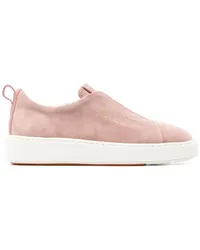 Santoni Slip-On-Sneakers aus Wildleder Rosa