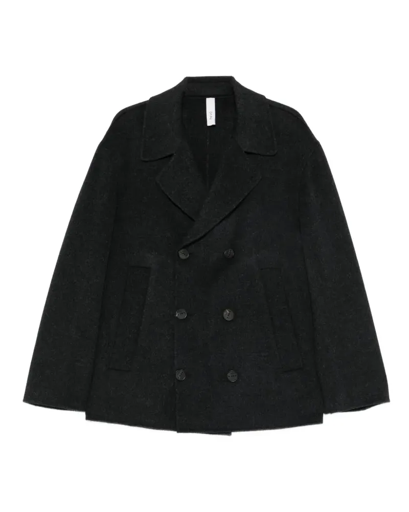 Hevò Doppelreihige Abric Cabanjacke - Grau Grau
