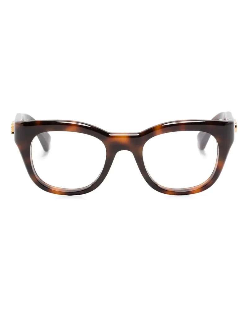 Gucci Brille mit Kristallen - Braun Braun