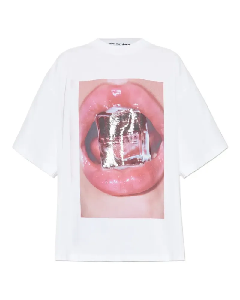 Alexander Wang Cube Oversized-T-Shirt - Weiß Weiß
