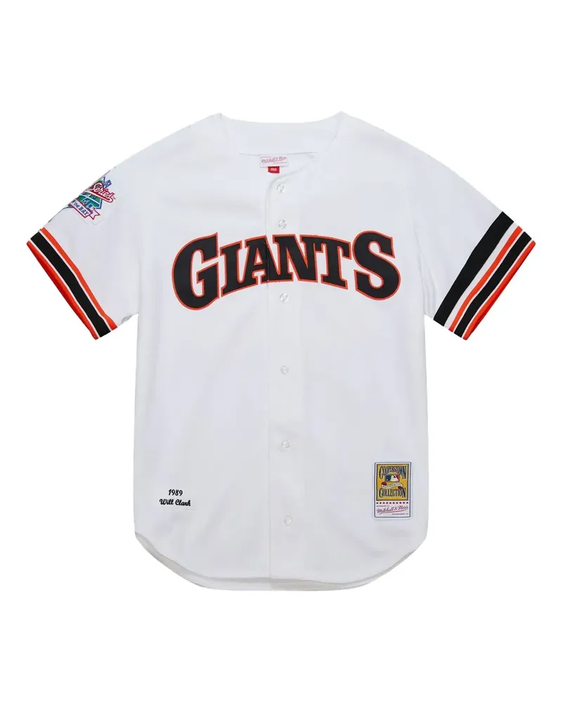 Mitchell & Ness MLB Giants 1989 Willie Clark Hemd - Weiß Weiß